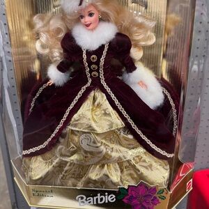Barbie Special Edition in Rich Maroon and Gold